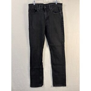 Levis 511 Slim Fit Jeans Mens Black Denim Pants Size 34x32 #1673